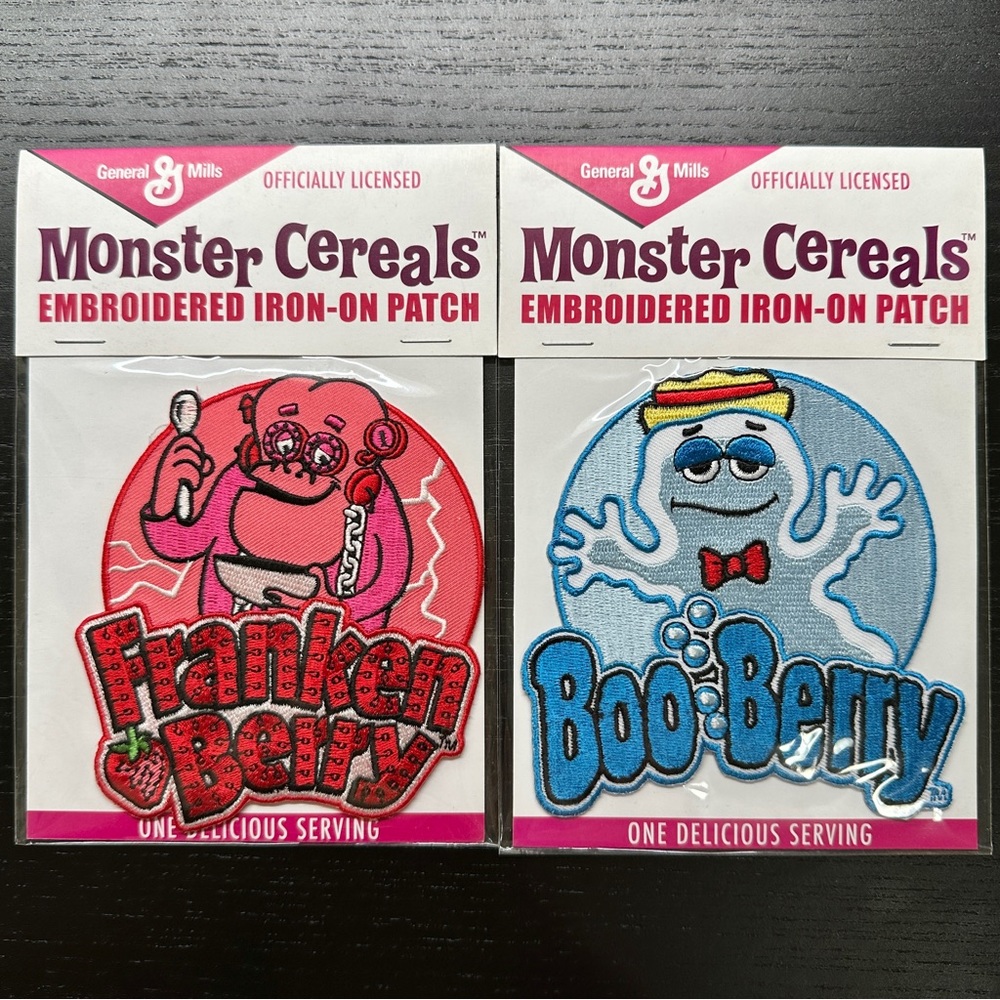 Monster Cereals Embroidered Iron-on Patches